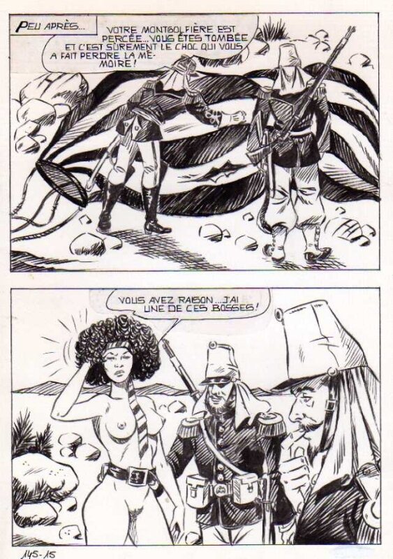 Alberto Del Mestre, Vent sauvage - La Schiava n° 22 planche 15 (série jaune n°128) - Comic Strip