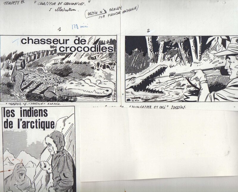 Renaud, Trois illustrations réalisées pour Tempest 22 (Aredit) - Original Illustration