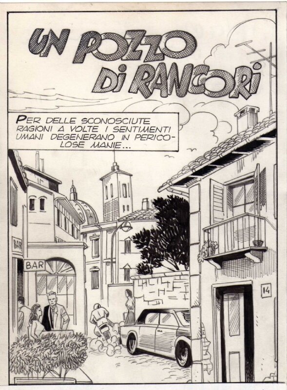 unknown, Un pozzo di rangori - histoire publiée dans un magazine non identifié d'Elvifrance - Planche originale