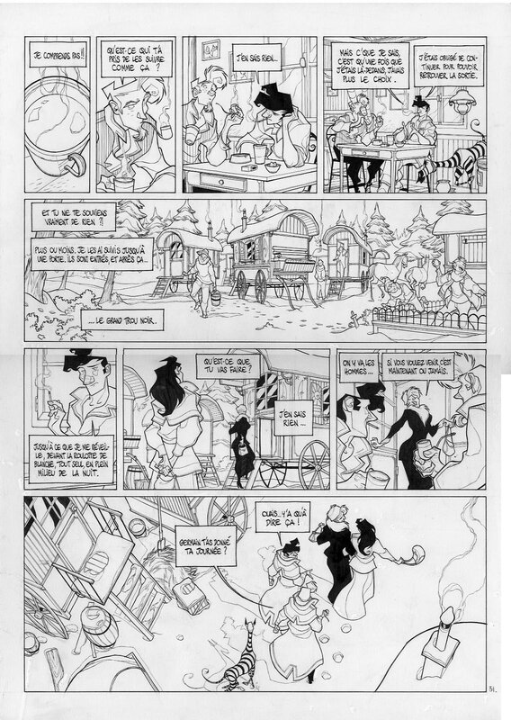 Ring Circus T4 p31 par Cyril Pedrosa - Planche originale