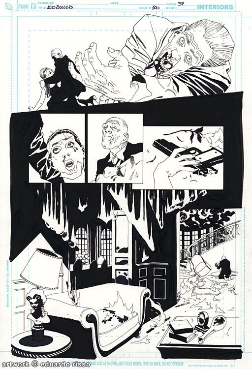 Eduardo Risso, 100 Bullets #100 pg37 - Planche originale