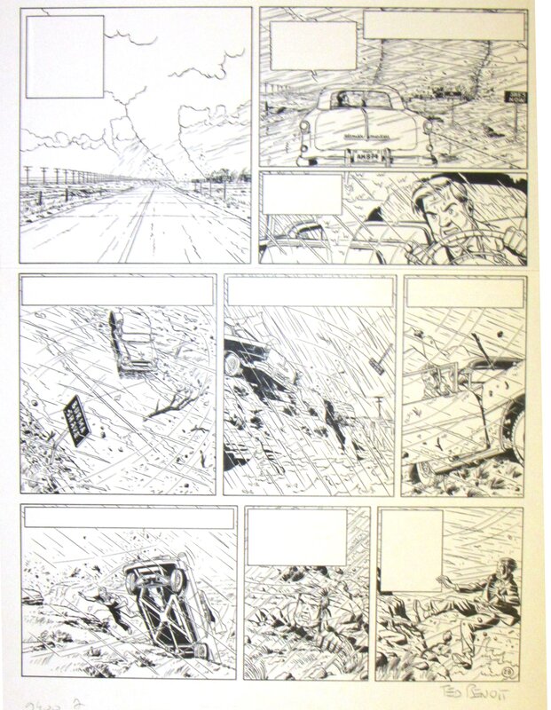 Ted BENOIT - Blake & Mortimer - L'Etrange Rendez-vous - planche 28 - Comic Strip