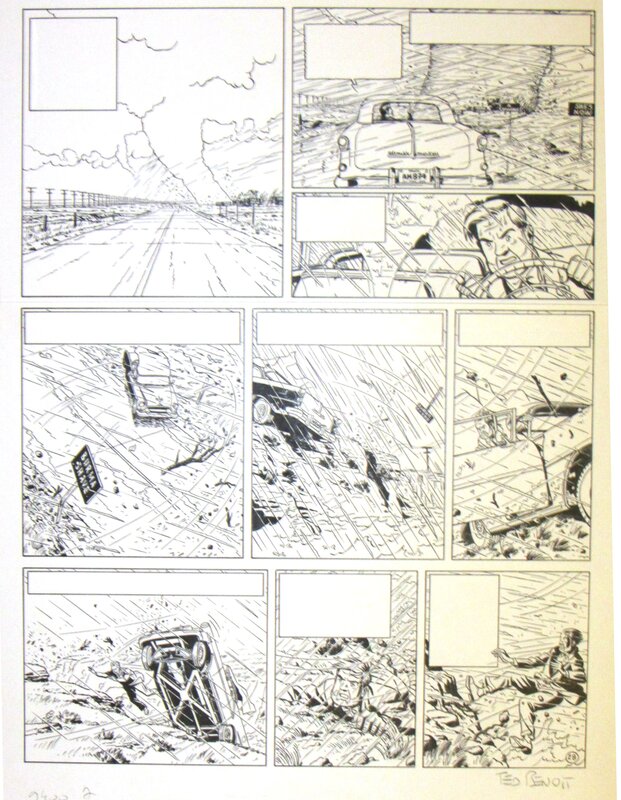 Ted BENOIT - Blake & Mortimer - L'Etrange Rendez-vous - planche 28 - Planche originale