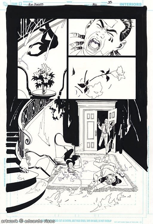 Eduardo Risso, 100 Bullets #100 pg35 - Planche originale