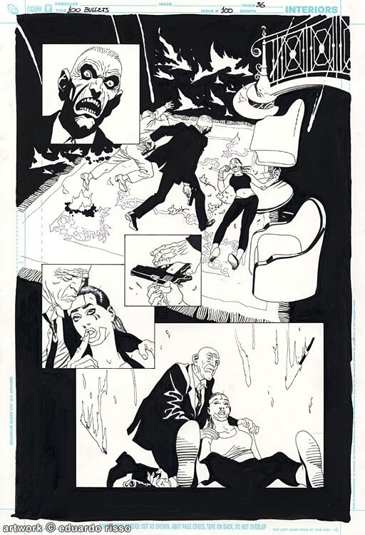 Eduardo Risso, 100 Bullets #100 pg36 - Comic Strip