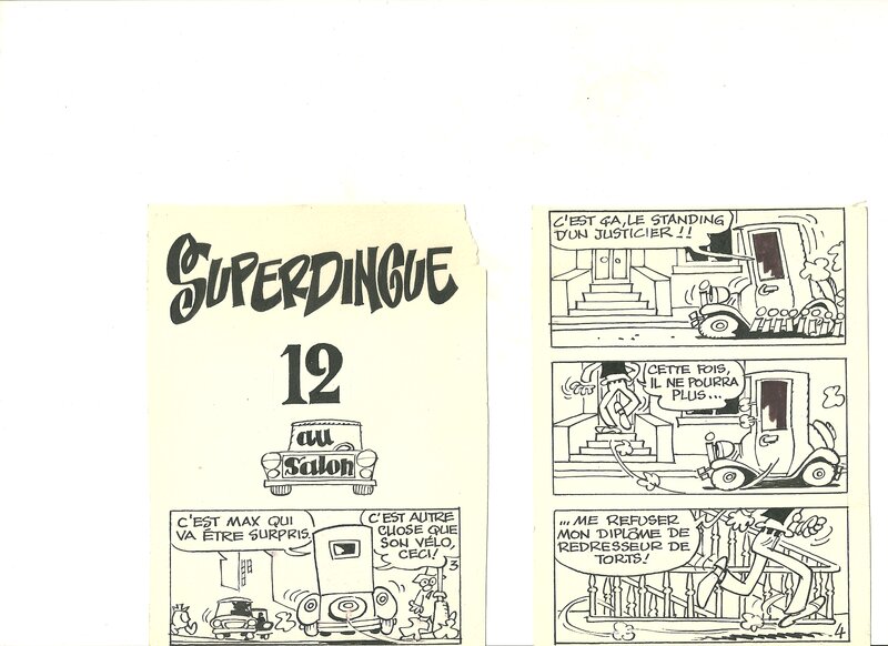 Super dingue par Paul Deliège - Planche originale