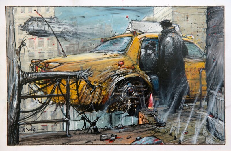 Enki Bilal, LE SOMMEIL DU MONSTRE - Planche originale