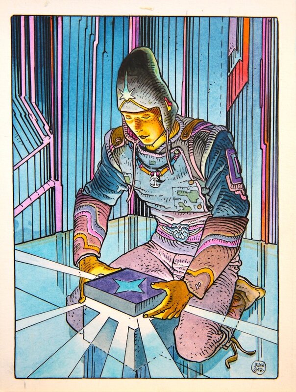 STARWATCHER by Moebius - Original Illustration