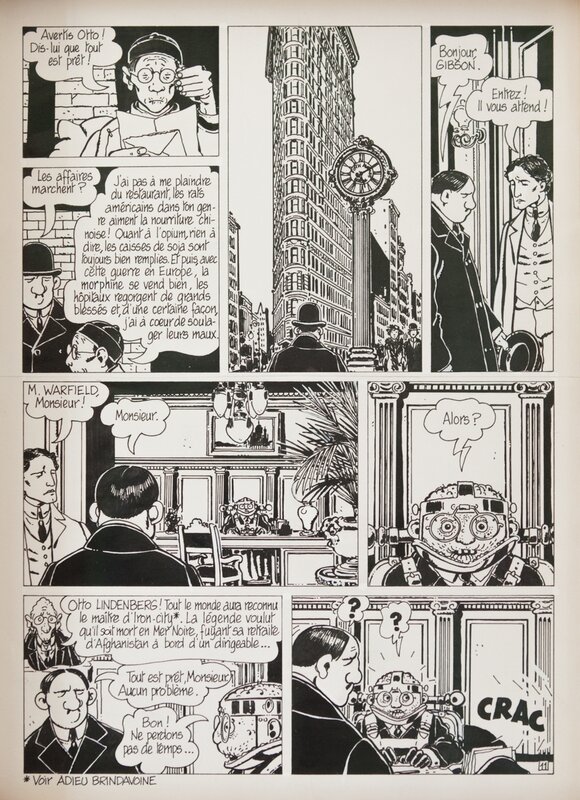 Jacques Tardi, Adèle Blanc-Sec / Le Secret de la Salamandre - Planche originale