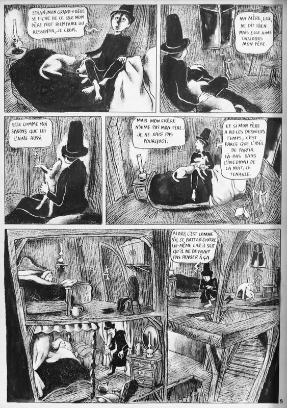 L'oeil de la nuit par Vincent Vanoli - Planche originale