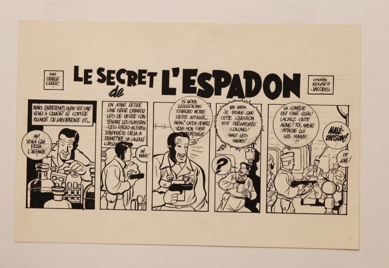 Serge Clerc, Le SECRET DE L'ESPADON - Comic Strip