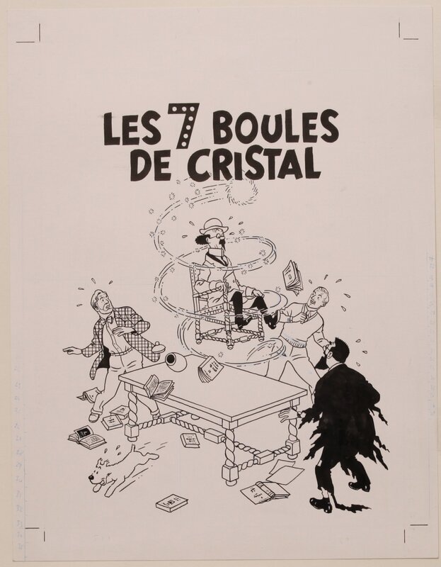 Ted Benoit, Les SEPT BOULES DE CRISTAL - couverture - Illustration originale