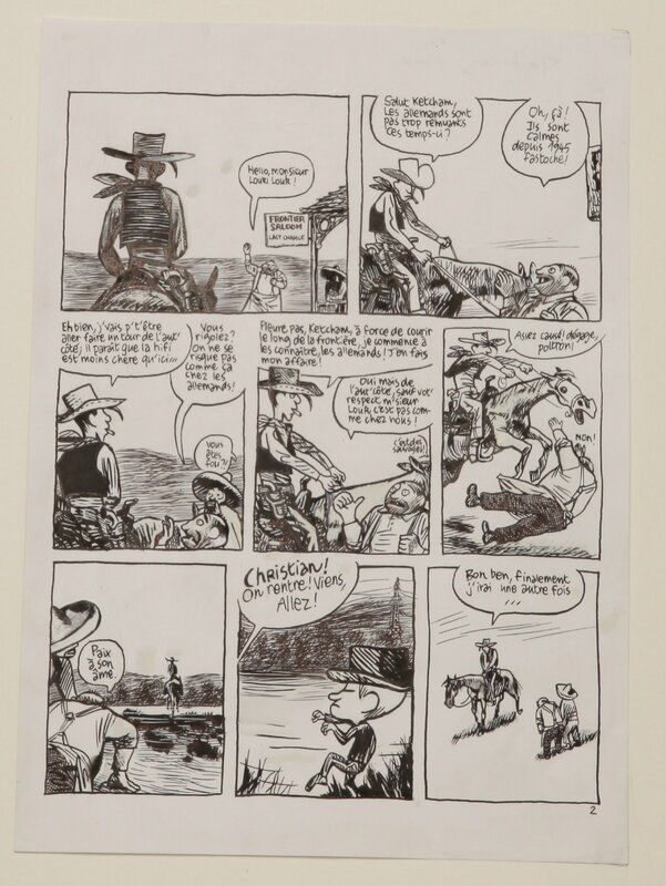 Louki LOUK par Blutch - Planche originale