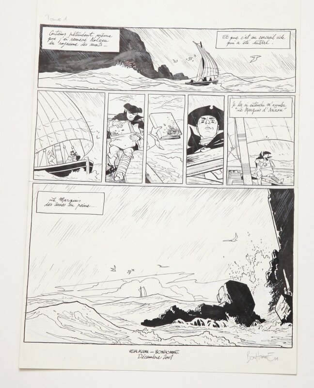 Le MARQUIS DES AMES par Matthieu Bonhomme - Planche originale