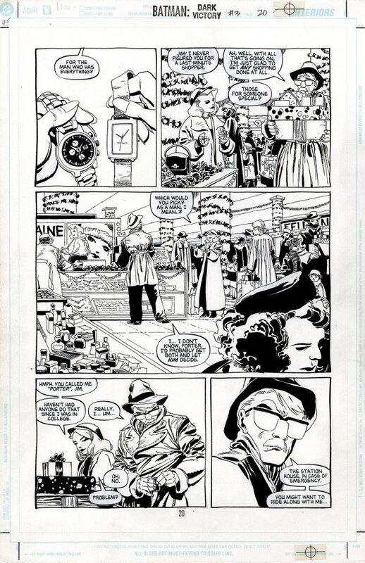 Tim Sale, Batman - Dark Victory #3 p 20 - Comic Strip
