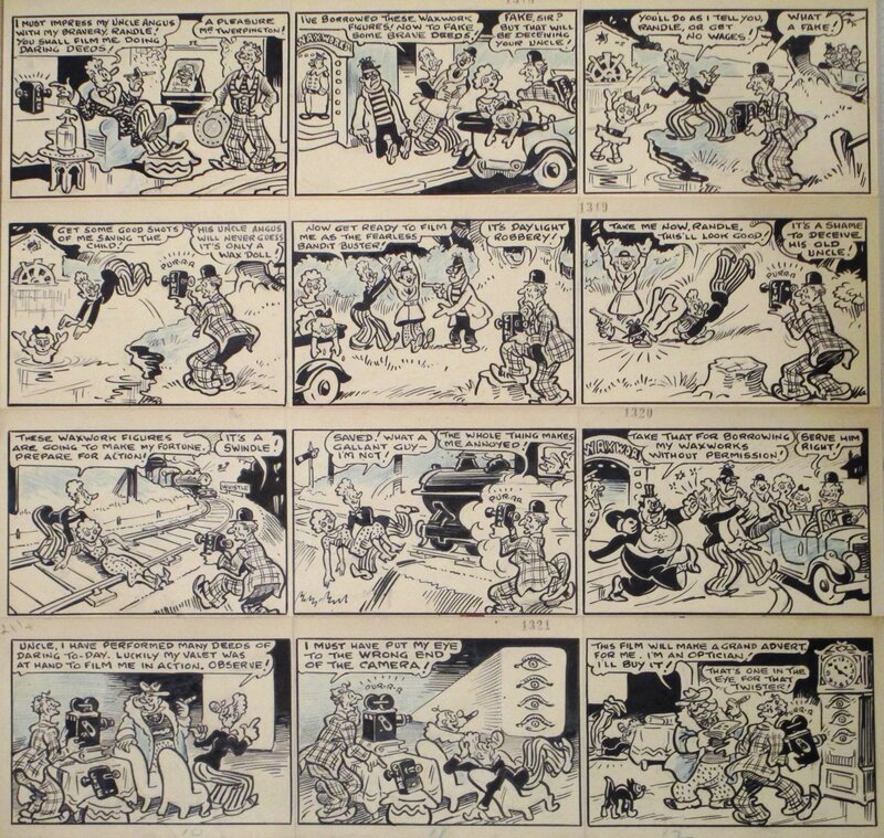 Frank Randle ! par Bertie Brown - Planche originale