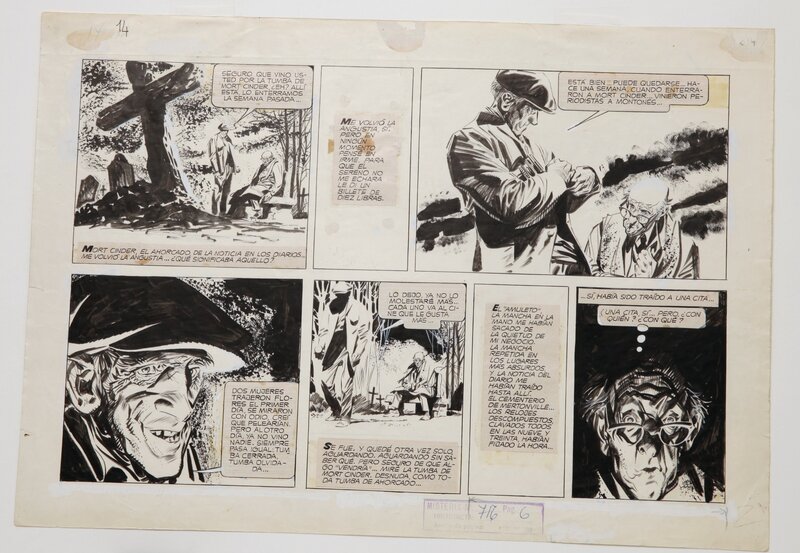 Alberto Breccia, La TOMBE DE MORT CINDER - Comic Strip