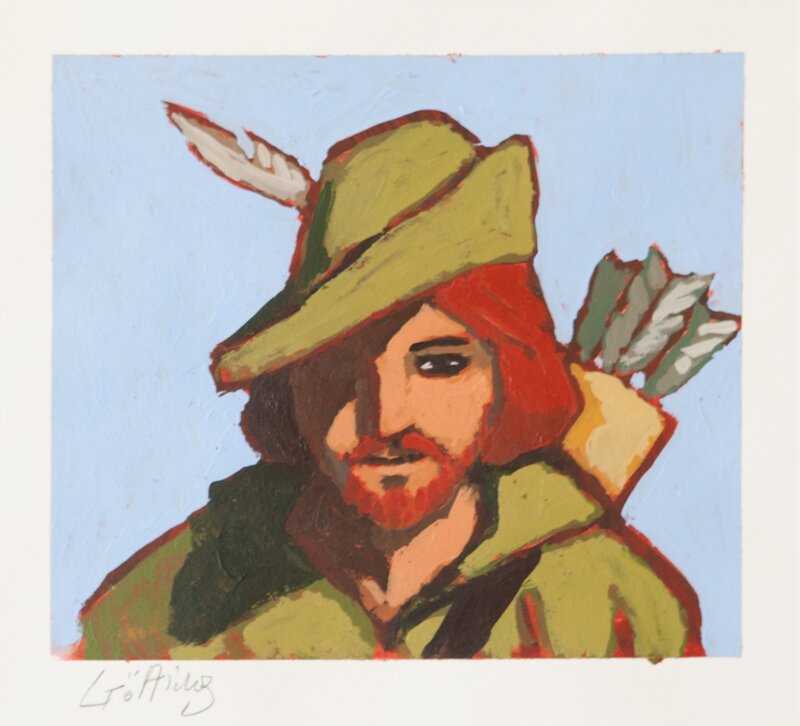 Robin des bois par Jean-Claude Götting - Illustration originale