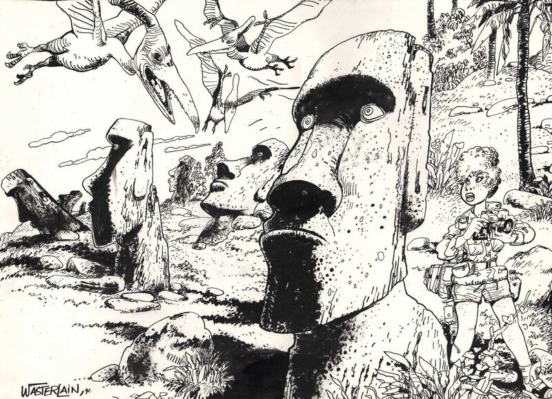 Jeannette Pointu by Marc Wasterlain - Original Illustration