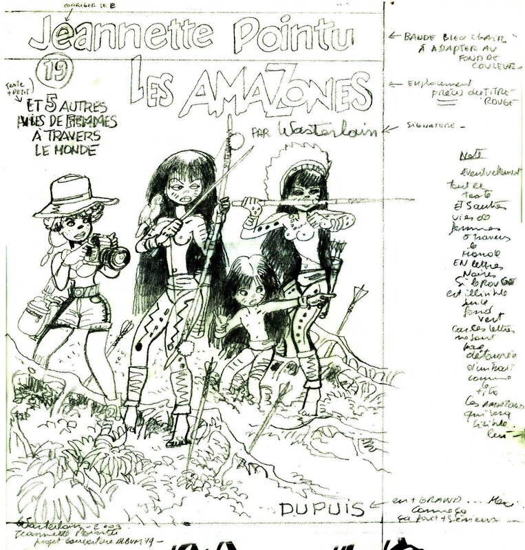 Jeannette Pointu par Marc Wasterlain - Œuvre originale