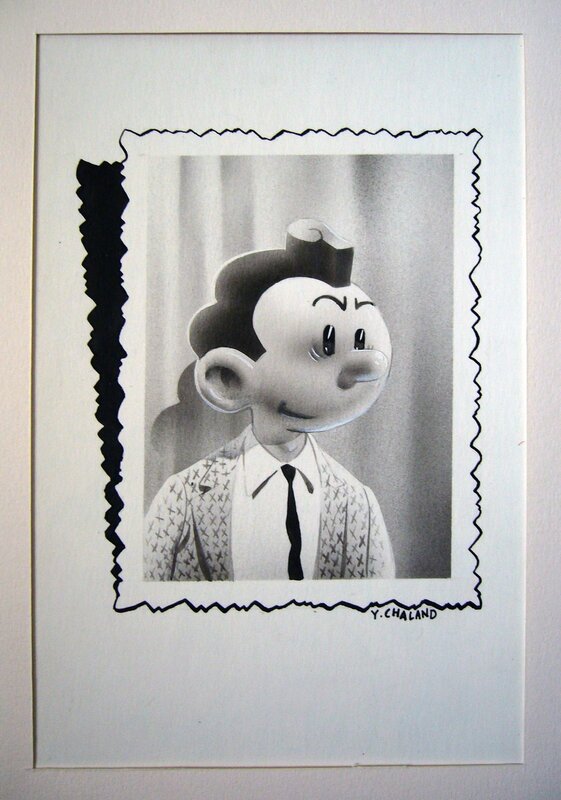 Yves Chaland, Bob Memory -Portrait - Original Illustration