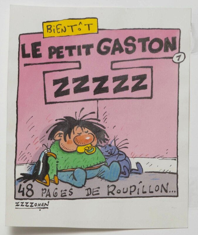 Le petit Gaston par Johan De Moor - Illustration originale