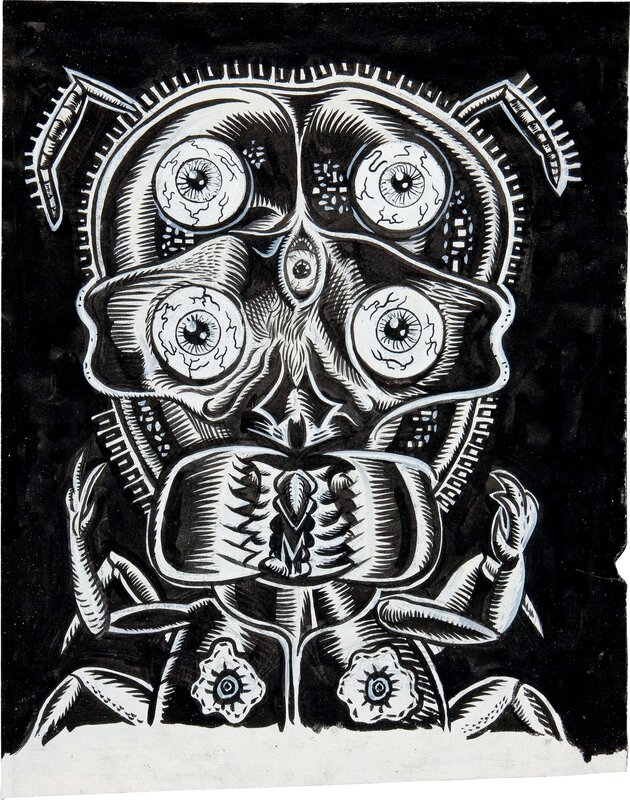 Facetasm by Gary Panter - Original Illustration