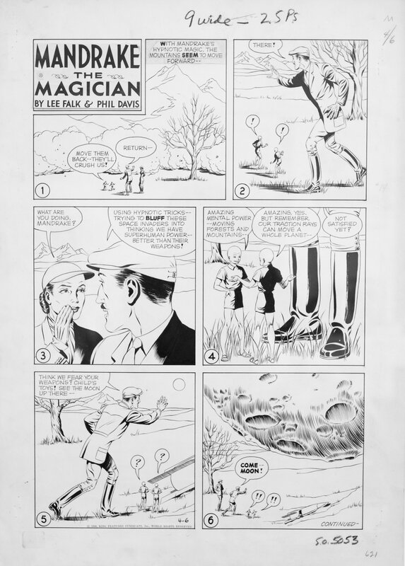 Mandrake par Phil Davis - Planche originale