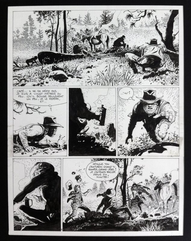 Hermann, Comanche, Et le diable hurla de joie - Planche originale