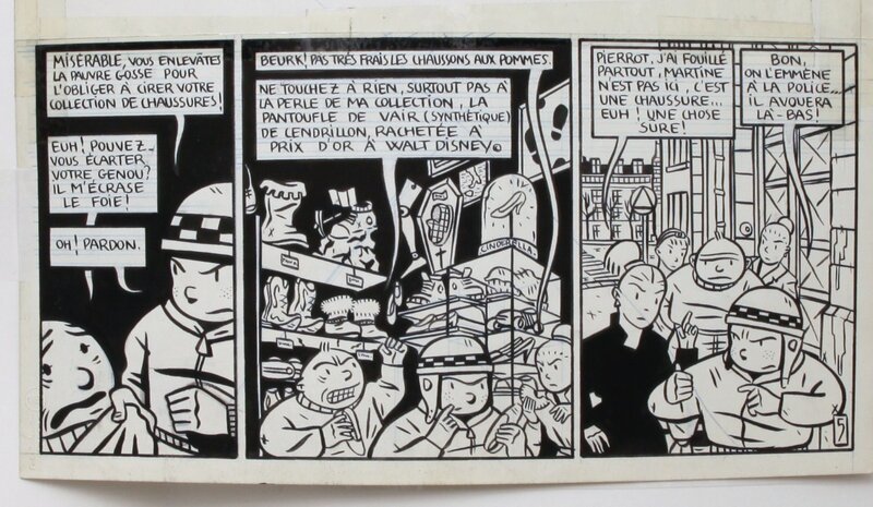 François Avril, Le voleur de ballerines - dos de la planche 5 - bonus ! - Comic Strip