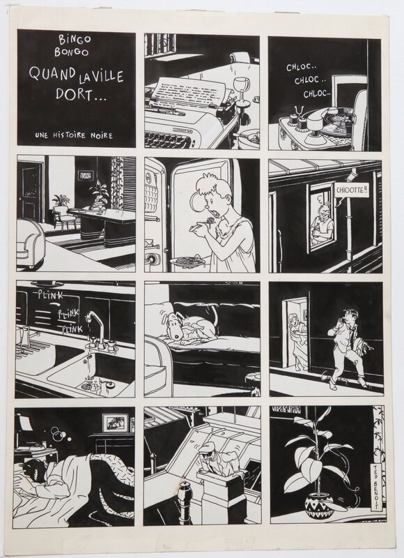 Ted Benoit, Quand la ville dort ... - Comic Strip