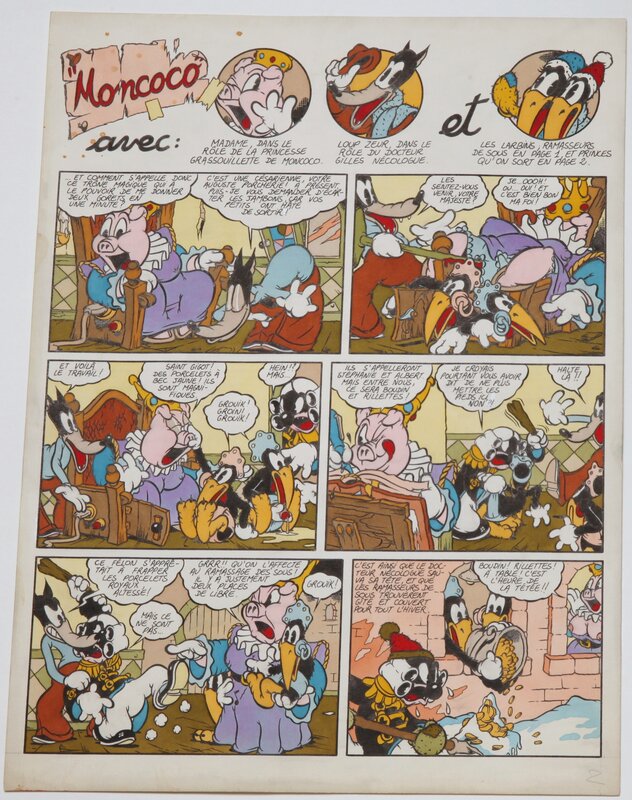 Mon COCO et sa dame par Michel Pirus - Planche originale