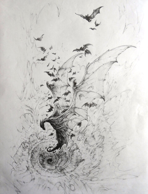 Elian Black'Mor, Sur la piste des dragons oubliés - Original Illustration