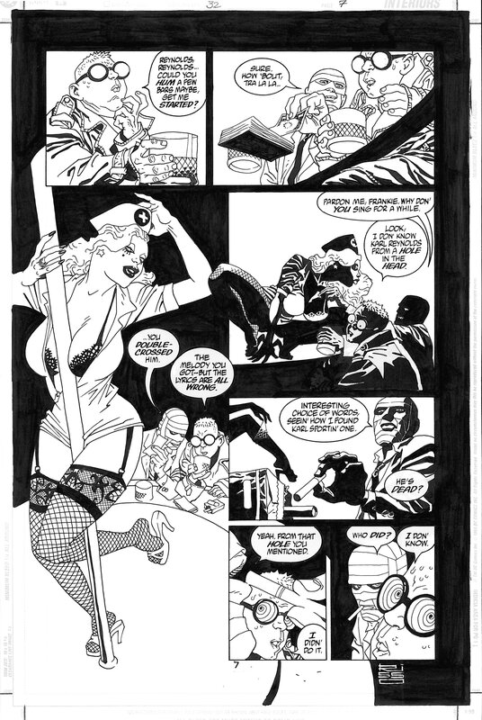 100 Bullets #32 pg7 par Eduardo Risso - Planche originale