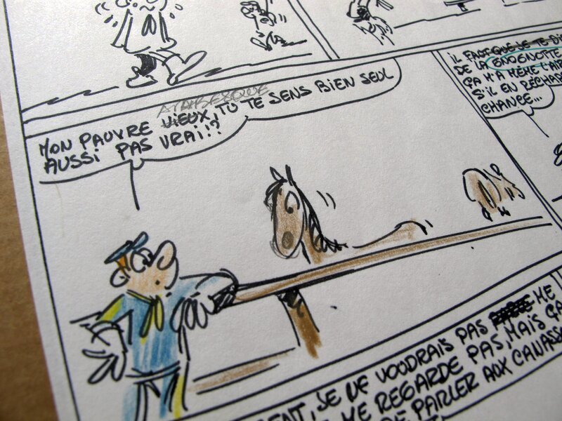 Raoul Cauvin, Scénario - Les Tuniques Bleues - Original art