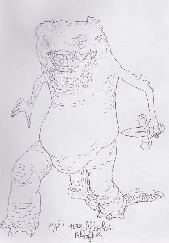 Killoffer, Dédicaces Killofer Donjon Monster les profondeurs - Sketch