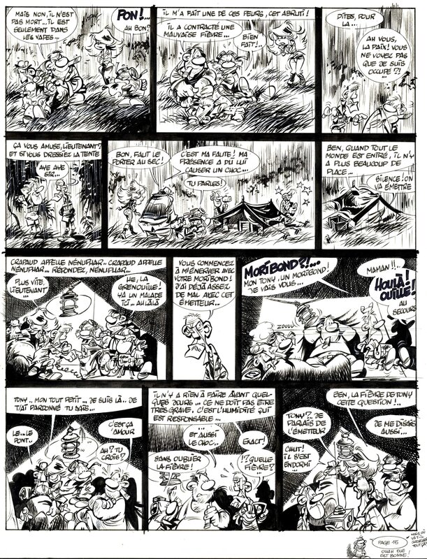 Didier Conrad, Yann, De Onnoembaren - Les innommables - Planche originale