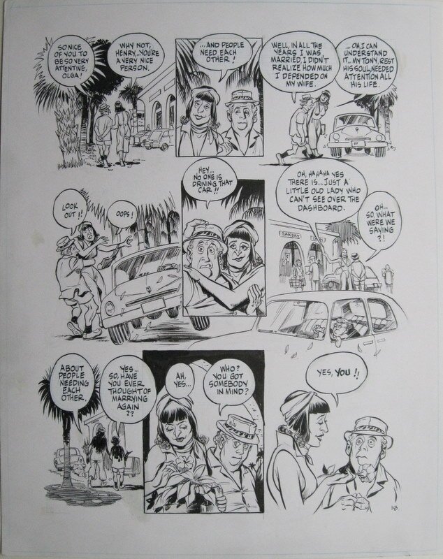 Will Eisner, Sunshine city page 18 - Planche originale