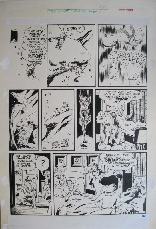 Will Eisner, The Spirit - Snowbound page 7 - Planche originale