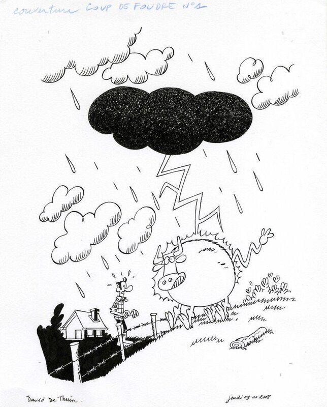 David De Thuin, 't Is naar de bliksem - Coup de foudre - Original Cover