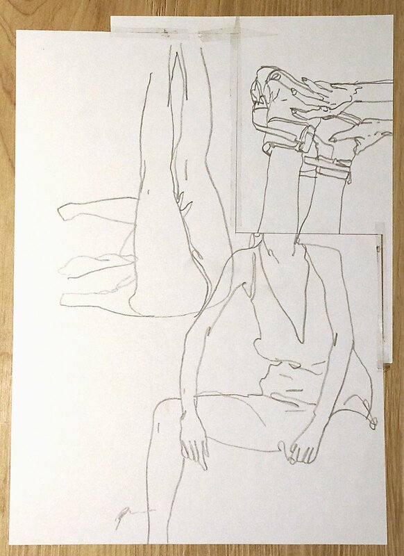 Dessins, découpages et collages de Phil Hale - Original Illustration