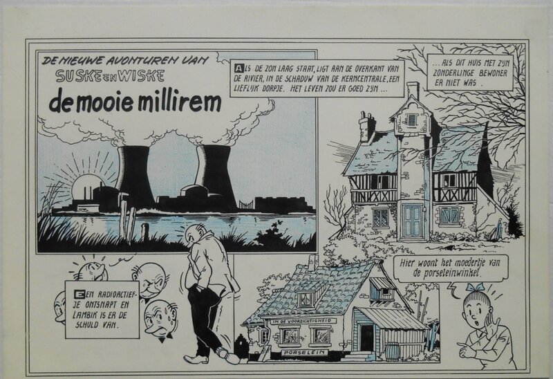 Paul Geerts, Suske en Wiske 204  De mooie Millirem - Planche originale