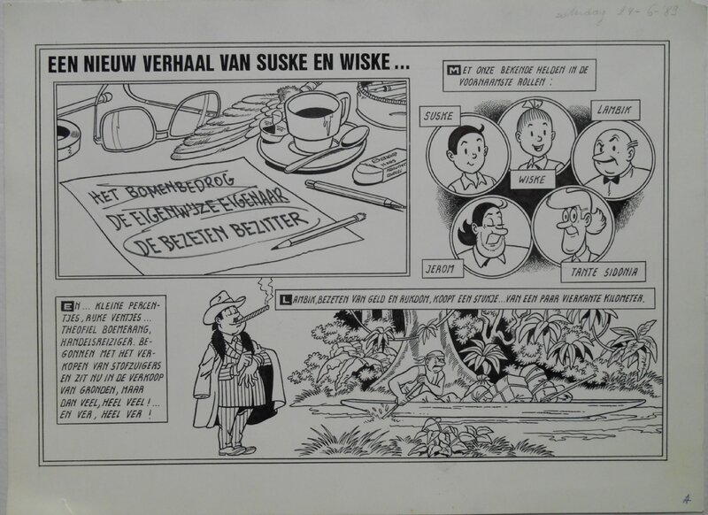 Paul Geerts, Suske en Wiske 222  De bezeten bezitter - Comic Strip