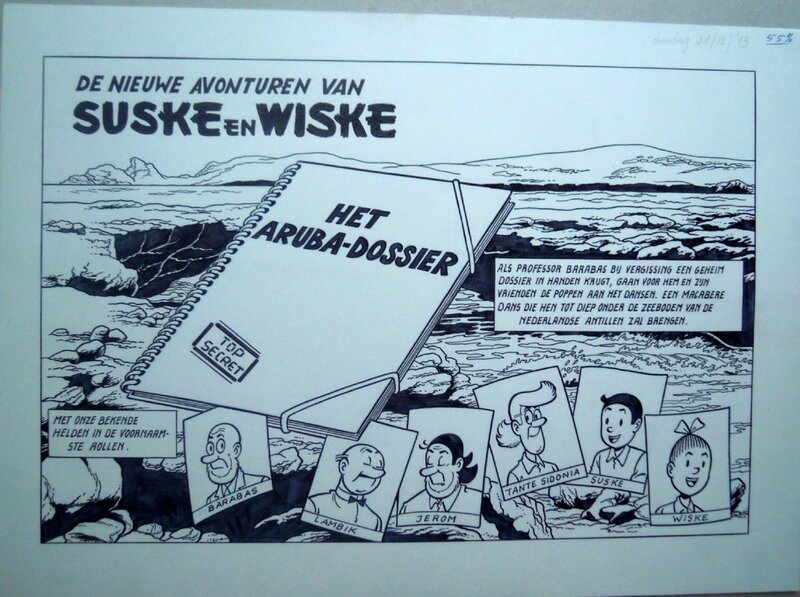 Paul Geerts, Suske en Wiske 241 Het aruba-dossier - Planche originale