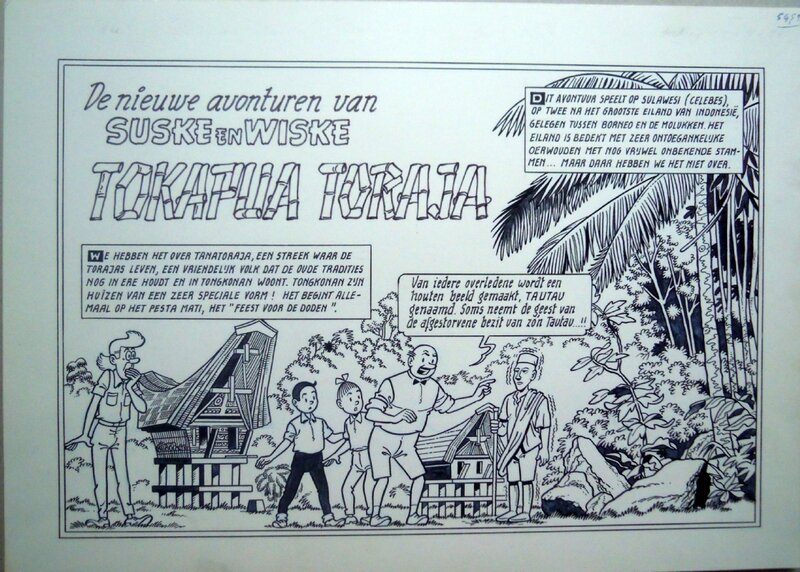 Paul Geerts, Suske en Wiske 242 Tokapua Toraja - Planche originale