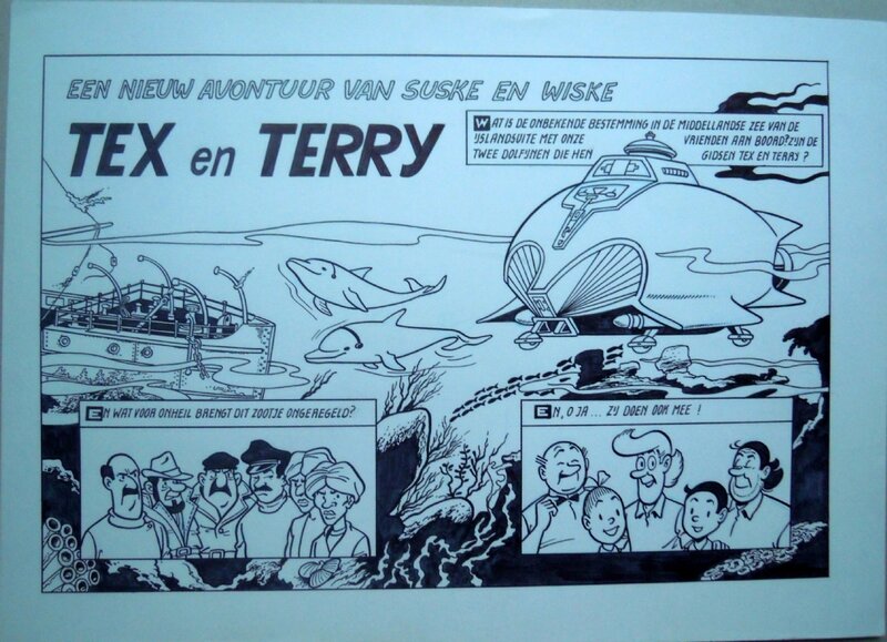 Paul Geerts, Suske en Wiske 254 Tex en Terry - Comic Strip