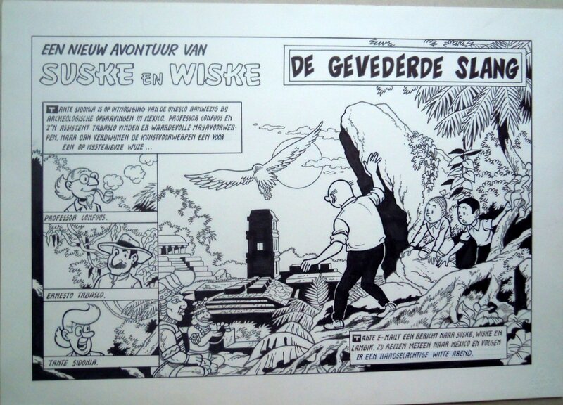 Paul Geerts, Suske en Wiske 258 De gevederde slang - Comic Strip