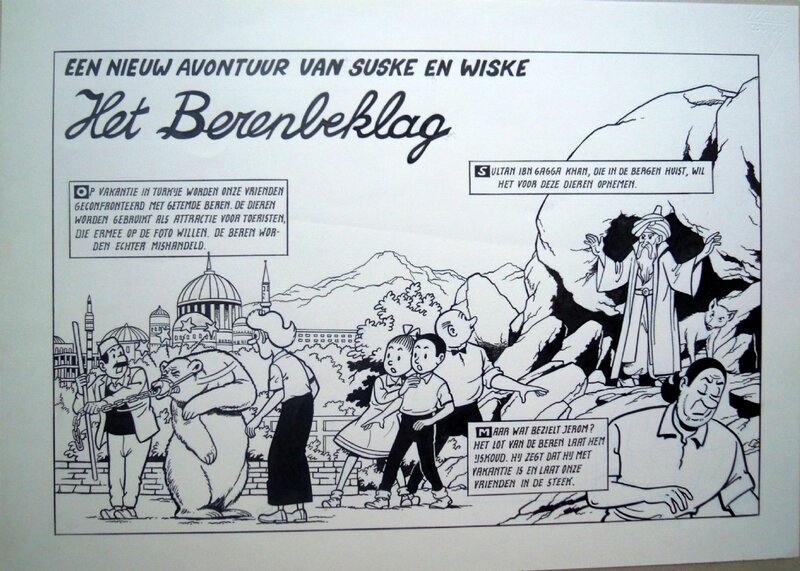 Paul Geerts, Suske en Wiske 261 Het berenbeklag - Planche originale