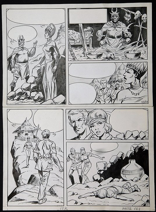 Safari par Willy Vandersteen - Planche originale