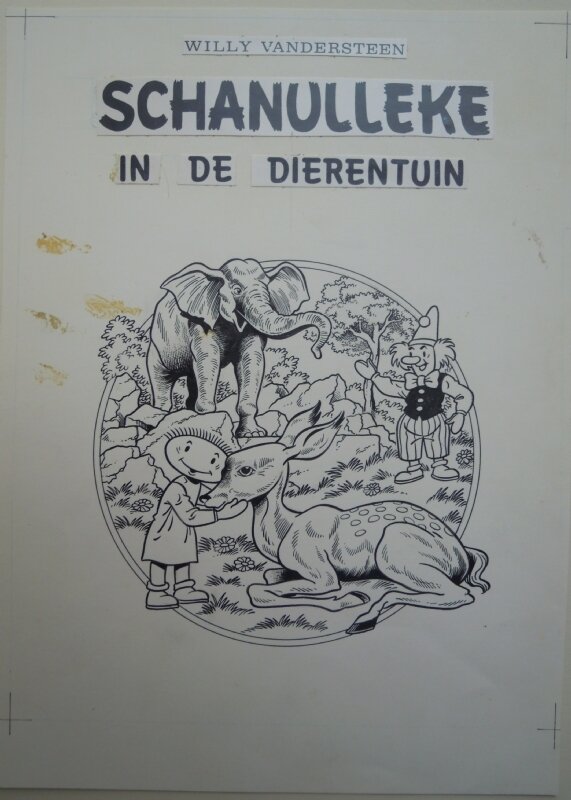 Willy Vandersteen, Eric De Rop, Schanulleke in de dierentuin - Planche originale